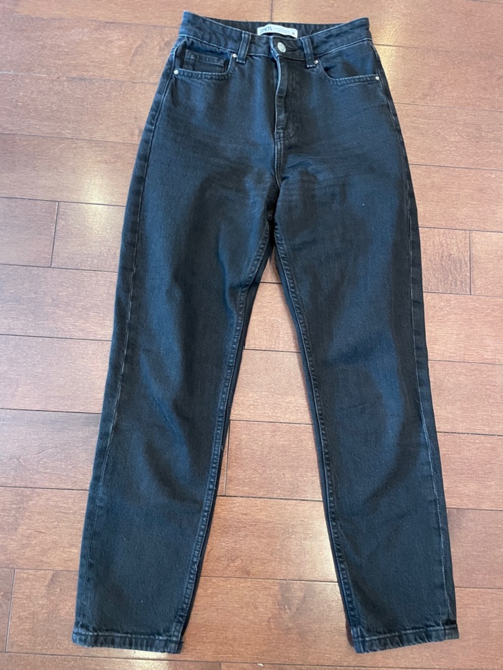 Zara Men's Black Slim Straight Jeans